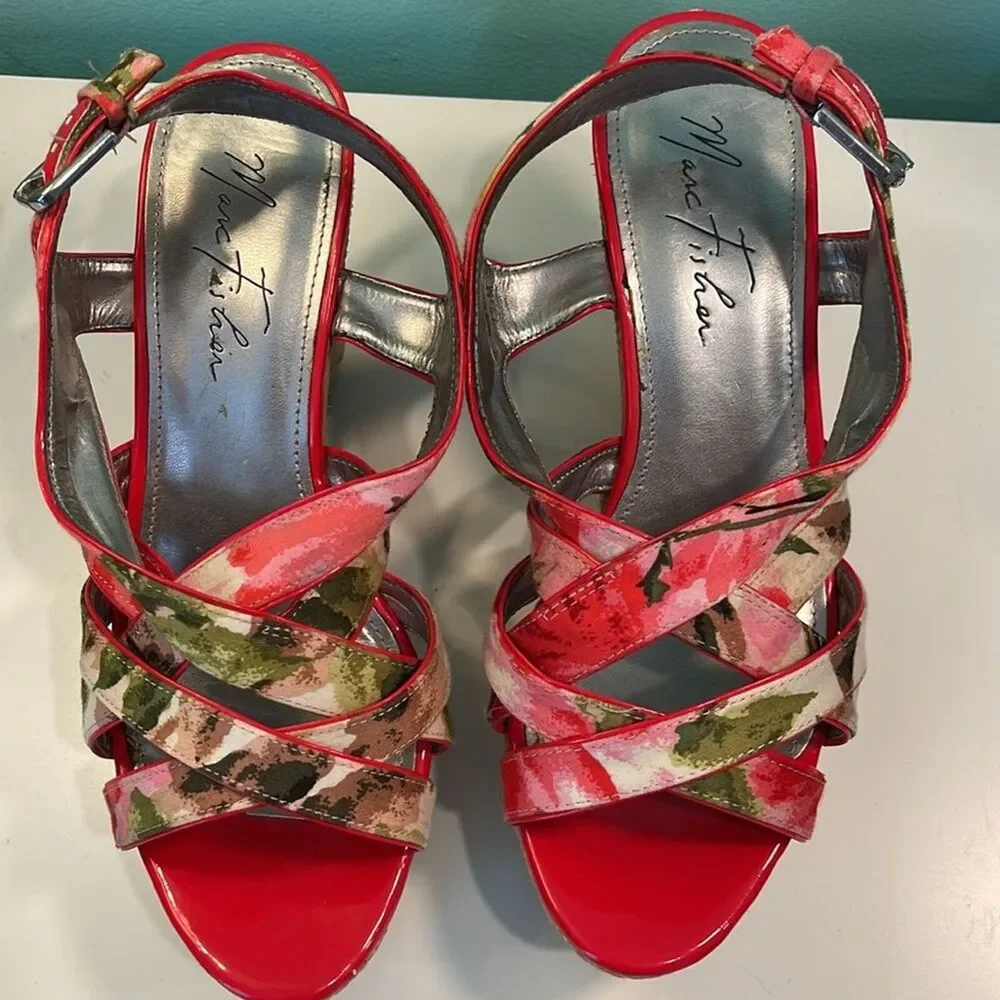 Marc Fisher 4” Espadrilles MFGLEENA Size 7.5